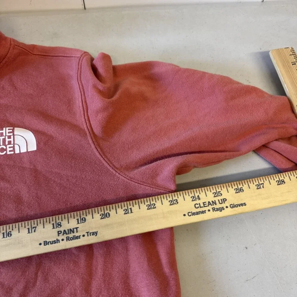 The‎ North Face Box NSE Men's Pink Long Sleeve Pullover Hoodie Medium